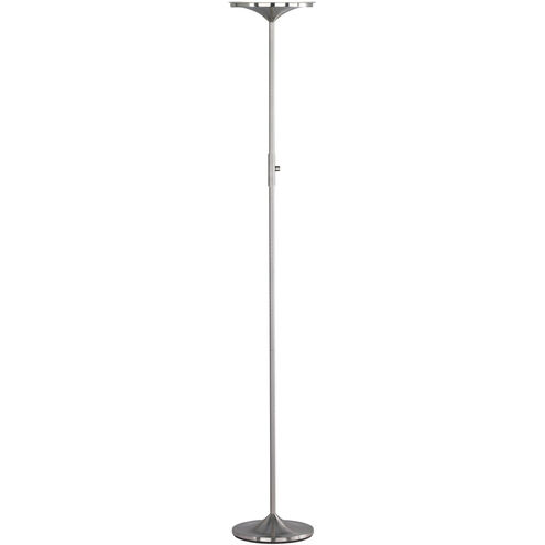 Leipzig 71 inch 20 watt Nickel-Matte Torchiere Portable Light
