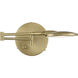 Dessau Turbo 1 Light Satin Brass Swing Arm Wall Sconce Wall Light