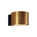 Zeitlos LED 6 inch Gold Leaf with Black Wall Sconce Wall Light, Luce Elevata Impulse 
