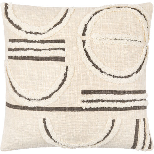 Azibo 22 inch Charcoal Pillow Kit in 22 x 22, Square