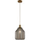 Margit 1 Light 8 inch Antique Brass Pendant Ceiling Light