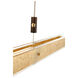 Zeitlos LED 52 inch Gold Leaf with Bronze Linear Pendant Ceiling Light, Luce Elevata Linea