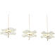 Butterfly LED 26 inch Black and Gold Linear Pendant Ceiling Light