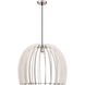 Wood 1 Light 24 inch White Pendant Ceiling Light