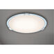 Yokohama 1 Light 30 inch White Flush Mount Ceiling Light, with Remote Control