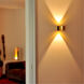 Zeitlos LED 6 inch Gold Leaf with Black Wall Sconce Wall Light, Luce Elevata Impulse 