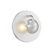 Aurora 3 Light Silver and Chrome Wall Sconce Wall Light