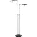 Dessau Turbo 40 inch 13 watt Museum Black Floor Lamp Portable Light