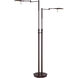 Dessau Turbo 40 inch 13 watt Bronze Floor Lamp Portable Light