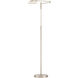 Meran Turbo 10 inch 13.5 watt Satin Nickel Floor Lamp Portable Light