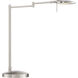 Dessau Turbo 18 inch 10 watt Satin Nickel Desk Lamp Portable Light 