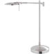 Dessau Turbo Swing 22 inch 10 watt Satin Nickel Desk Lamp Portable Light, with USB Port