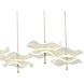 Butterfly LED 43 inch Black and Gold Linear Pendant Ceiling Light