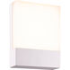 Pecos 1 Light 8 inch White Outdoor Wall Light
