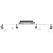Dallas Brushed Aluminum 4.5 watt 4 Light Adjustable Spot Light
