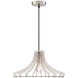 Wood 1 Light 24 inch White Pendant Ceiling Light