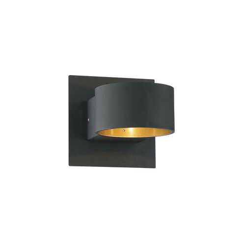 Lacapo 1 Light 6 inch Black-Matte Wall Sconce Wall Light