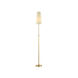 Attendorn 69 inch 100 watt Satin Brass Floor Lamp Portable Light