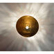 Zeitlos LED 24 inch Gold Leaf with Black Pendant Ceiling Light, Luce Elevata Wisdom