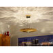 Zeitlos LED 24 inch Gold Leaf with Black Pendant Ceiling Light, Luce Elevata Wisdom