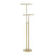 Dessau Turbo 40 inch 10 watt Satin Brass Floor Lamp Portable Light