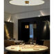 Zeitlos LED 6 inch Gold Leaf with Black Pendant Ceiling Light, Luce Elevata Impulse