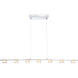 Brooklyn 7 Light 45 inch Chrome Linear Pendant Ceiling Light