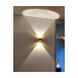 Zeitlos LED 6 inch Gold Leaf with Black Wall Sconce Wall Light, Luce Elevata Impulse 