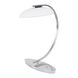 Zeitlos 15 inch 10 watt Satin Nickel Table Lamp Portable Light, Bankamp Vetro 