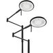 Dessau Turbo 40 inch 13 watt Museum Black Floor Lamp Portable Light