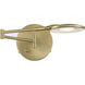 Dessau Turbo 1 Light Satin Brass Swing Arm Wall Sconce Wall Light