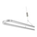 Zeitlos LED 51 inch Satin Nickel with Chrome Linear Pendant Ceiling Light, Bankamp Line