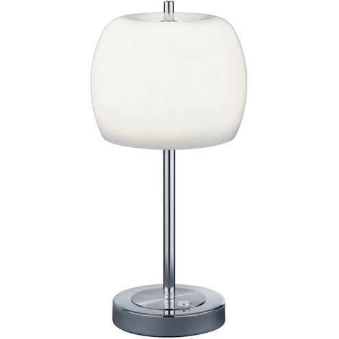 Pear 17 inch 8.00 watt Nickel-Matte Table Lamp Portable Light