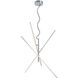 Tiriac 40 inch Satin Nickel Pendant Ceiling Light