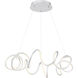 Alexander 1 Light 32 inch Satin Nickel Chandelier Ceiling Light