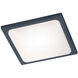 Trave LED 10 inch Charcoal Outdoor Flush Mount