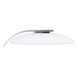 Zeitlos 15 inch 10 watt Satin Nickel Table Lamp Portable Light, Bankamp Vetro 