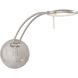 Dessau Turbo 1 Light Satin Nickel Swing Arm Wall Sconce Wall Light