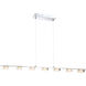 Brooklyn 7 Light 45 inch Chrome Linear Pendant Ceiling Light