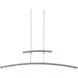 Columbus 6 Light 14 inch Nickel-Matte Linear Pendant Ceiling Light