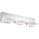 H2O 3 Light 28 inch Chrome Bath Vanity Wall Light