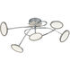 Duellant 5 Light 26 inch Chrome Flush Mount Ceiling Light
