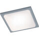 Trave 1 Light 9.75 inch Light Grey Outdoor Flush Mount