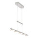 Santiago 5 Light 34 inch Nickel-Matte Linear Pendant Ceiling Light