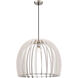 Wood 1 Light 24 inch White Pendant Ceiling Light