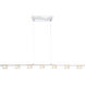 Brooklyn 7 Light 45 inch Chrome Linear Pendant Ceiling Light