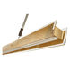 Zeitlos LED 52 inch Gold Leaf with Bronze Linear Pendant Ceiling Light, Luce Elevata Linea