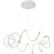 Alexander 1 Light 32 inch Satin Nickel Chandelier Ceiling Light