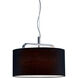 Cannes 1 Light 16 inch Chrome Pendant Ceiling Light