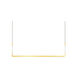 Zeitlos LED 54 inch Gold Leaf Linear Pendant Ceiling Light, Bankamp Ghia